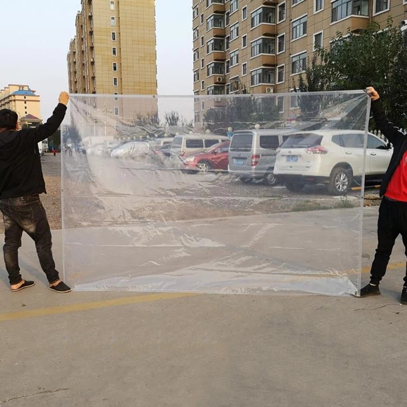 Bạt PE trắng may dây viền đóng khuy xung quanh