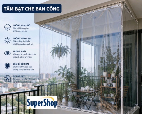 Bạt Trong Suốt Ép Dây Và Đóng Khuy Xung Quanh