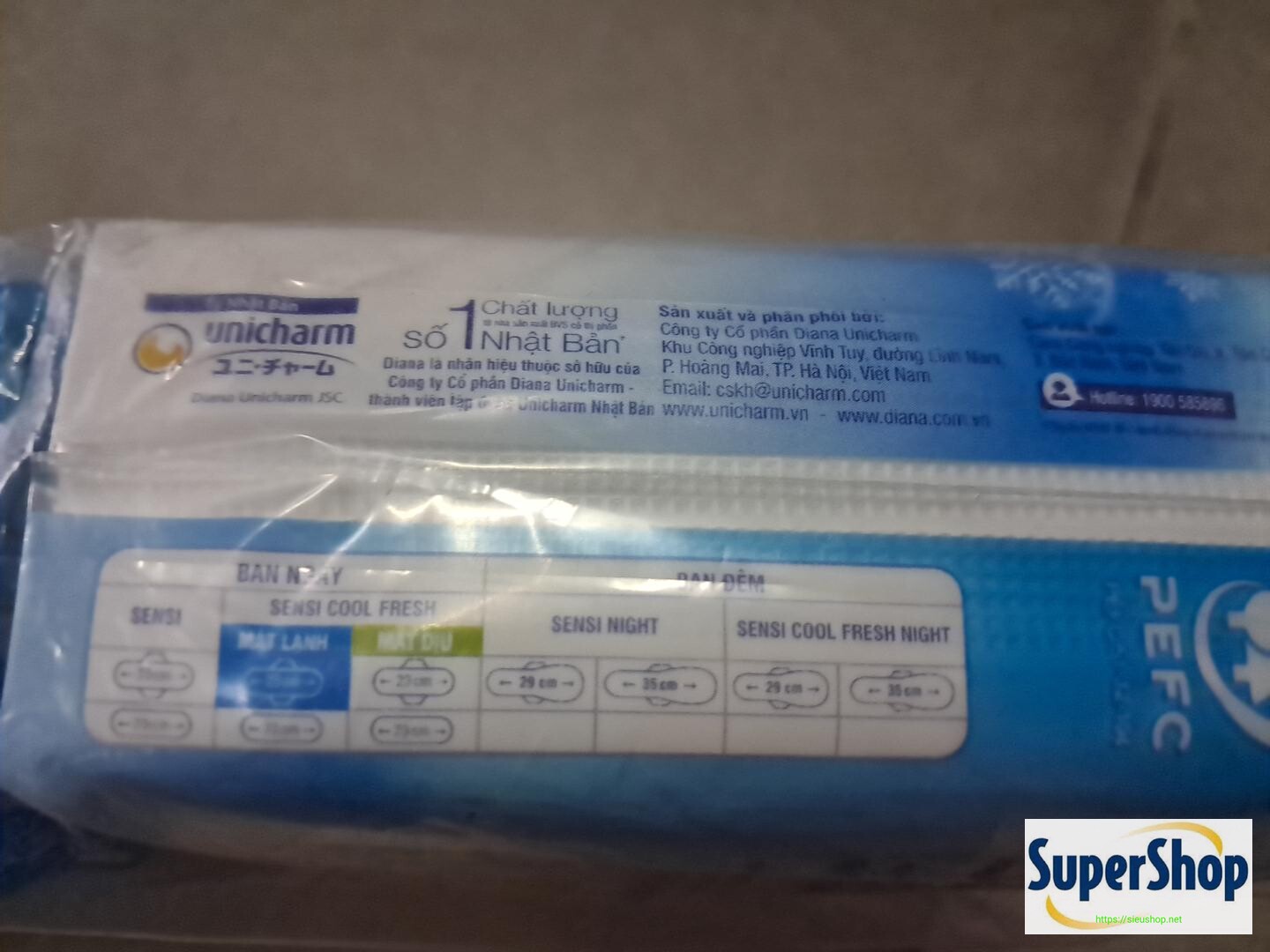 Băng vệ sinh Diana cool 8 miếng lốc 6 gói